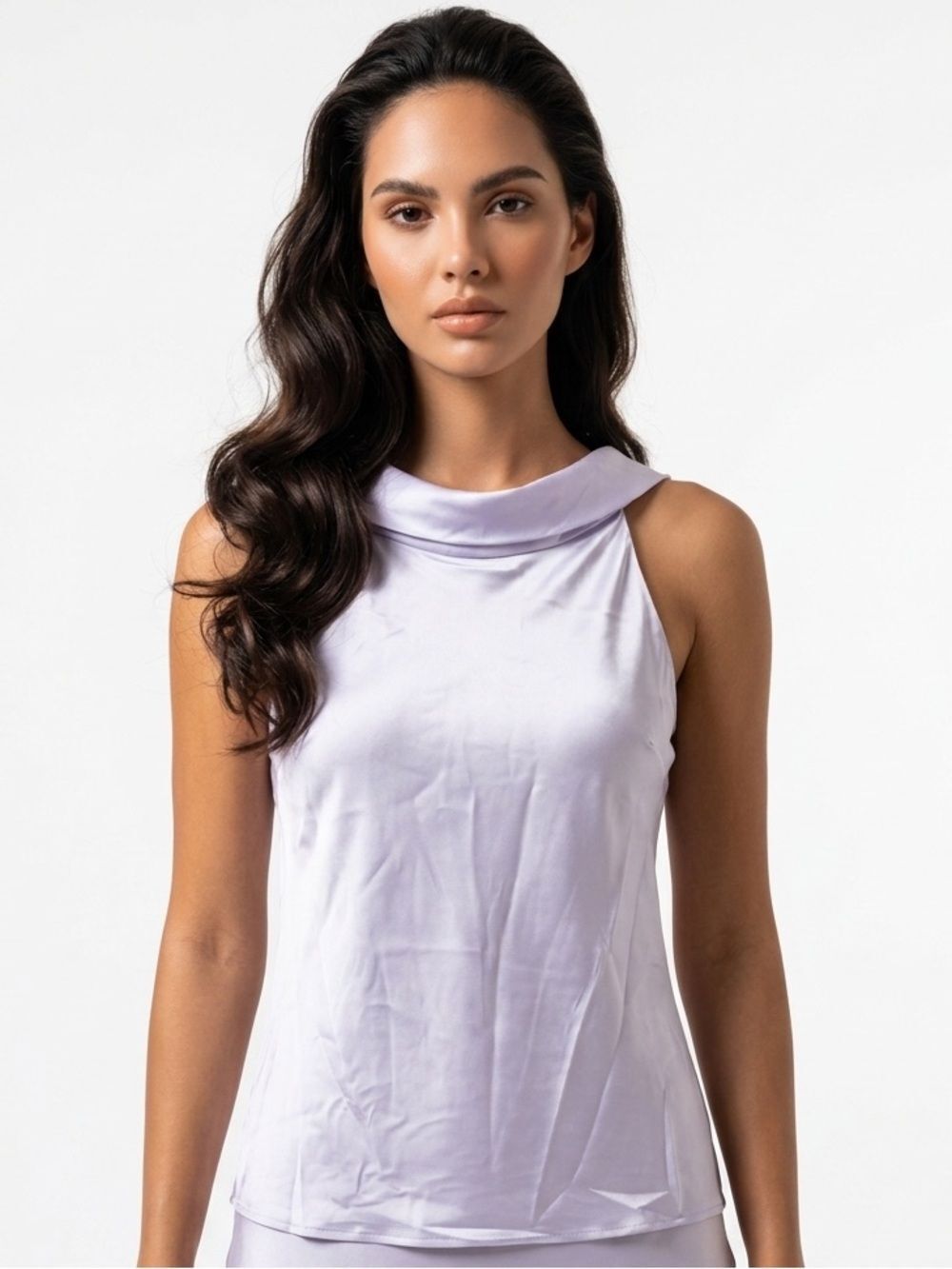 AMANDA UPRICHARD | NEW Light Purple 100% Silk Angelina Top Women’s Size Large
